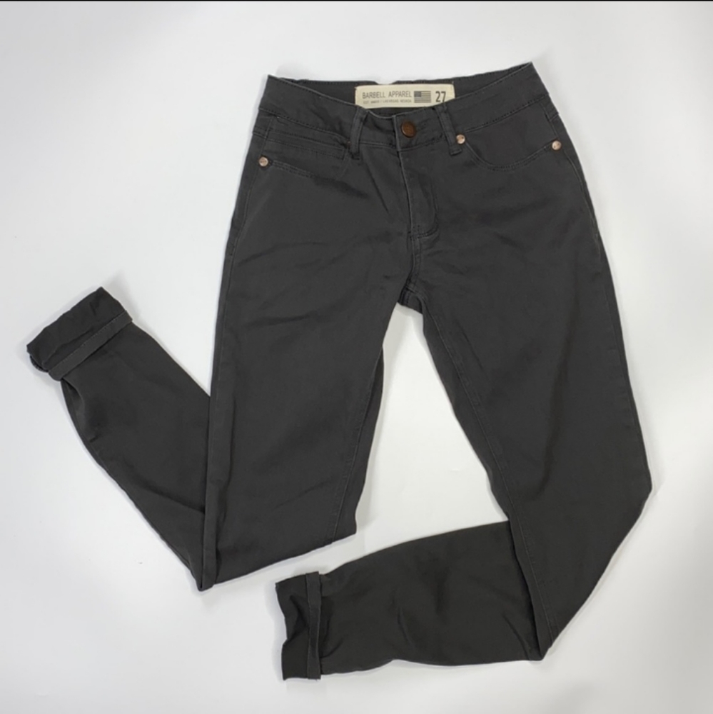 Barbell Apparel Charcoal Chino Pants Size 27